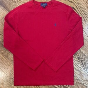 Boy’s Polo Ralph Lauren Waffle Knit Long Sleeve Shirt. Size Large 14-16.